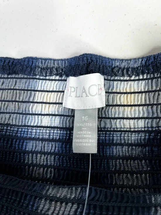 The Children's Place Blue and White Plaid Tiered Skirt with shorts, XXL 16
girls - Picture 3 of 9